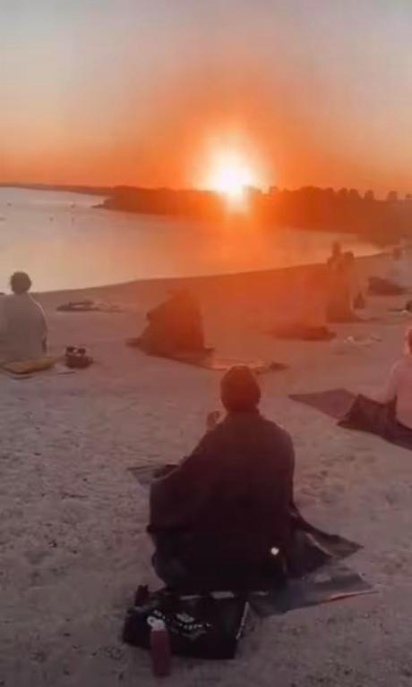 Beautiful sunset at the Markermeer!